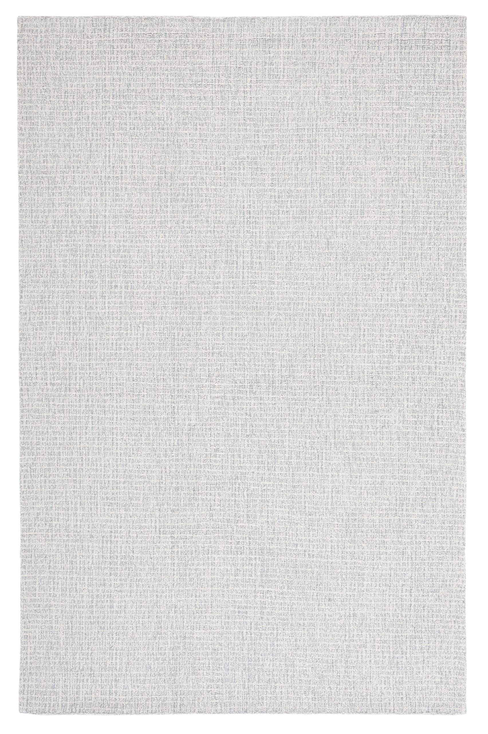 SAFAVIEH Abstract Collection Accent Rug - 2' x 3', Light Grey & Ivory, Handmade Wool, Ideal for High Traffic Areas in Entryway,